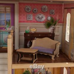 Barbie Size Doll House Girls Dream Play Playhouse Dollhouse Wooden Furniture