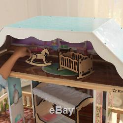 Barbie Size Doll House Girls Dream Play Playhouse Dollhouse Wooden Furniture