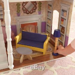 Barbie Size Doll House Playhouse Dream Girls Play Wooden Dollhouse Furniture