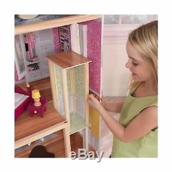 Barbie Size Dollhouse Furniture Girls Playhouse Dream Play Wooden Doll House