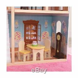 Barbie Size Dollhouse Furniture Girls Playhouse Dream Play Wooden Doll House