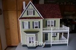 Beautiful Custom Farmhouse Dollhouse Fully Built 112