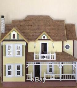 Beautiful Custom Luxury Furnished Victorian 3 Story Mansion Dollhouse 112 Built