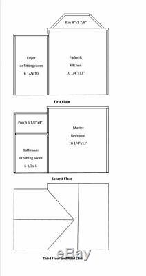 Belmont 1 Inch Scale Dollhouse Kit Laser Cut