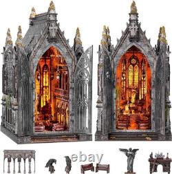 Book Nook Kit Abandoned Gothic Church DIY Miniature Dollhouse for Adults an