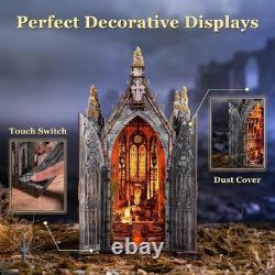 Book Nook Kit Abandoned Gothic Church DIY Miniature Dollhouse for Adults an