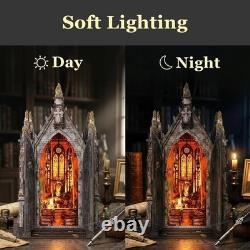 Book Nook Kit Abandoned Gothic Church DIY Miniature Dollhouse for Adults an