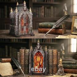 Book Nook Kit Abandoned Gothic Church DIY Miniature Dollhouse for Adults an