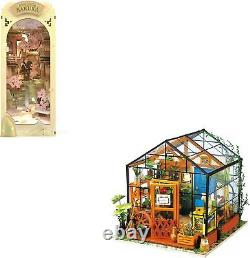 Book Nook Kit Bundle DIY Miniature Dollhouse Kit Craft Model Kits for Adults
