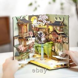 Book Nook Kit Bundle DIY Miniature Dollhouse Kit Craft Model Kits for Adults