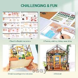 Book Nook Kit Bundle DIY Miniature Dollhouse Kit Craft Model Kits for Adults