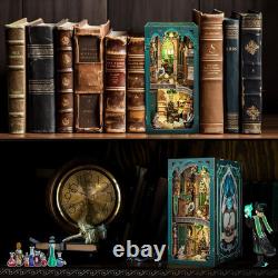 Book Nook Kit DIY Dollhouse Miniature House Kit Booknook for Adults and Teens