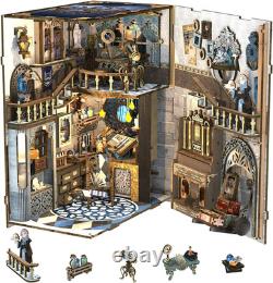 Book Nook Kit DIY Dollhouse Miniature House Kit Booknook for Adults and Teens