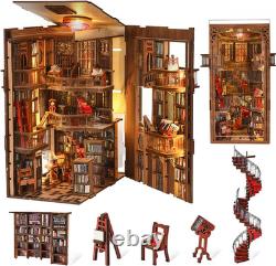 Book Nook Kit, DIY Miniature Dollhouse Booknook Kit, 3D Wooden Puzzle Book Nook Kit, DIY Miniature Dollhouse Booknook Kit, 3D Wooden Puzzle