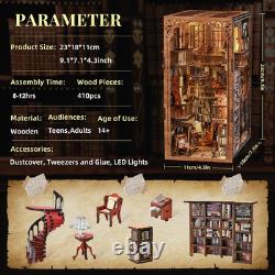 Book Nook Kit, DIY Miniature Dollhouse Booknook Kit, 3D Wooden Puzzle
