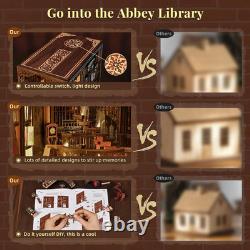 Book Nook Kit, DIY Miniature Dollhouse Booknook Kit, 3D Wooden Puzzle