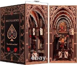 Book Nook Kit DIY Miniature Dollhouse Booknook Kit 3D Wooden Puzzle Bookend