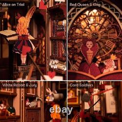 Book Nook Kit DIY Miniature Dollhouse Booknook Kit 3D Wooden Puzzle Bookend