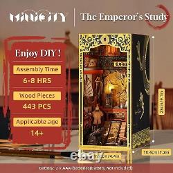 Book Nook Kit DIY Miniature Dollhouse Booknook Kit 3D Wooden Puzzle Bookend