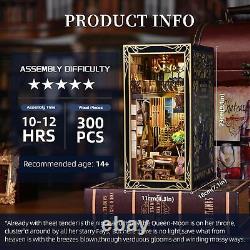 Book Nook Kit DIY Miniature Dollhouse Booknook Kit 3D Wooden Puzzle Bookend