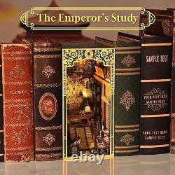 Book Nook Kit DIY Miniature Dollhouse Booknook Kit 3D Wooden Puzzle Bookend