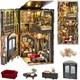Book Nook Kit DIY Miniature House Coffee Shop Dollhouse Kit for Adults and