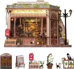 Book Nook Kit DIY Miniature House Diorama Dollhouse Kit, Booknook Tiny House B