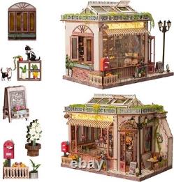 Book Nook Kit DIY Miniature House Diorama Dollhouse Kit, Booknook Tiny House B