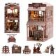 Book Nook Kit DIY Miniature House & Dollhouse Alley Model Kit, Puzzle Books