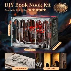 Book Nook Kits for Adults Book Nook Kit Bookshelf Decor DIY Miniature House Ki