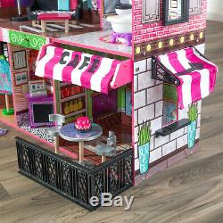 Brooklyn's Loft Dollhouse w accessories Furniture Wooden Playhouse Kids Loft Fun
