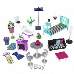 Brooklyn's Loft Dollhouse w accessories Furniture Wooden Playhouse Kids Loft Fun