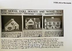 COLLECTORS! Vintage Miniature Dollhouse 1937/39 BERKSHIRE by Rich Toys -Masonite