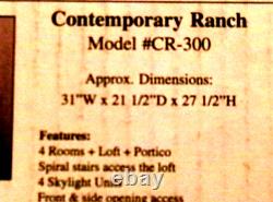 CONTEMPORY RANCH DOLLHOUSE 1 Scale by REAL GOOD TOYS NEW MINT