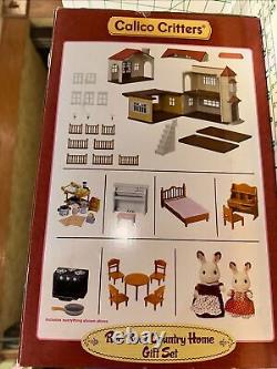 Calico Critters NEW Red Roof Country Home Gift Set Figures Furniture & Accs NIB