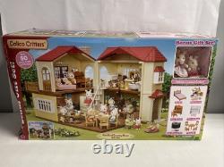 Calico Critters RED ROOF COUNTRY HOME GIFT SET Bonus Gift Set New Open Dmgd Box