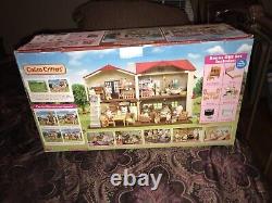 Calico Critters Red Roof Country Home Bonus Gift Set Complete Extra Figures
