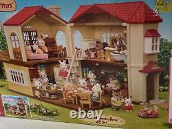 Calico Critters Red Roof Country Home, Dollhouse, Furniture and Accessories