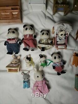 Calico Critters Sylvanian Families Green Hill House Epoch Lot Furniture Panda