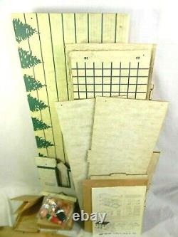 Cardboard Dollhouse Kit Romar Large Play Inside Furniture Dolls 3ft tall Vintage