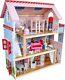 Casa De Muñecas Barbie Para Niñas De Madera Con Juego De Muebles Incluido