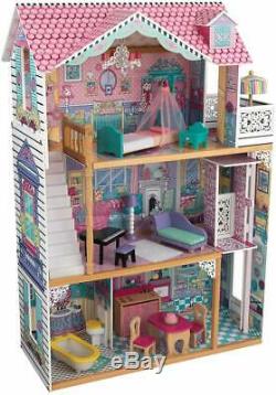 Casa De Muñecas Grande Con Juego De Mueble Niñas Dollhouse With Furniture Girls