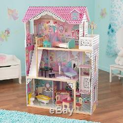 Casa De Muñecas Grande Con Juego De Mueble Niñas Dollhouse With Furniture Girls