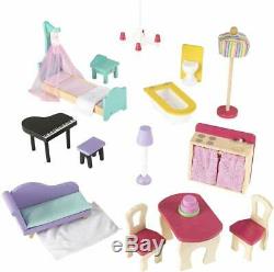 Casa De Muñecas Grande Con Juego De Mueble Niñas Dollhouse With Furniture Girls