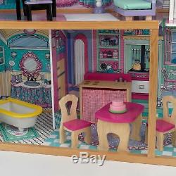 Casa De Muñecas Grande Con Juego De Mueble Niñas Dollhouse With Furniture Girls