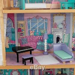 Casa De Muñecas Grande Con Juego De Mueble Niñas Dollhouse With Furniture Girls