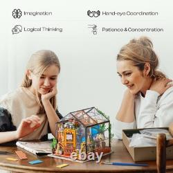 Cathy's Flower House DIY Miniature Kit with LED Lighting Perfect Holiday Gift