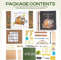 Cathy's Flower House DIY Miniature Kit with LED Lighting Perfect Holiday Gift