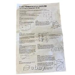 Cheltenham Wooden Dollhouse Kit Vintage Discontinued Model Partially Punched