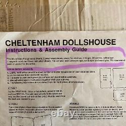 Cheltenham Wooden Dollhouse Kit Vintage Discontinued Model Partially Punched